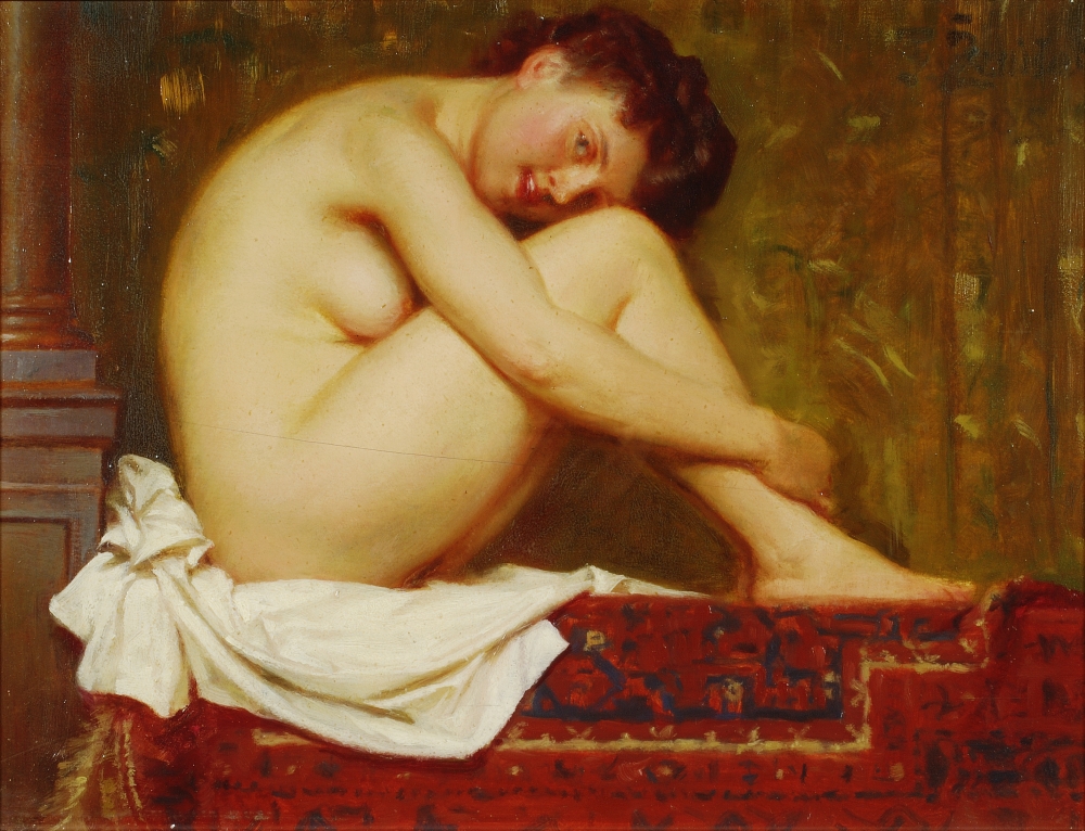 Ženíšek František, Dívčí akt, 1905, olej, plátno, ZČG