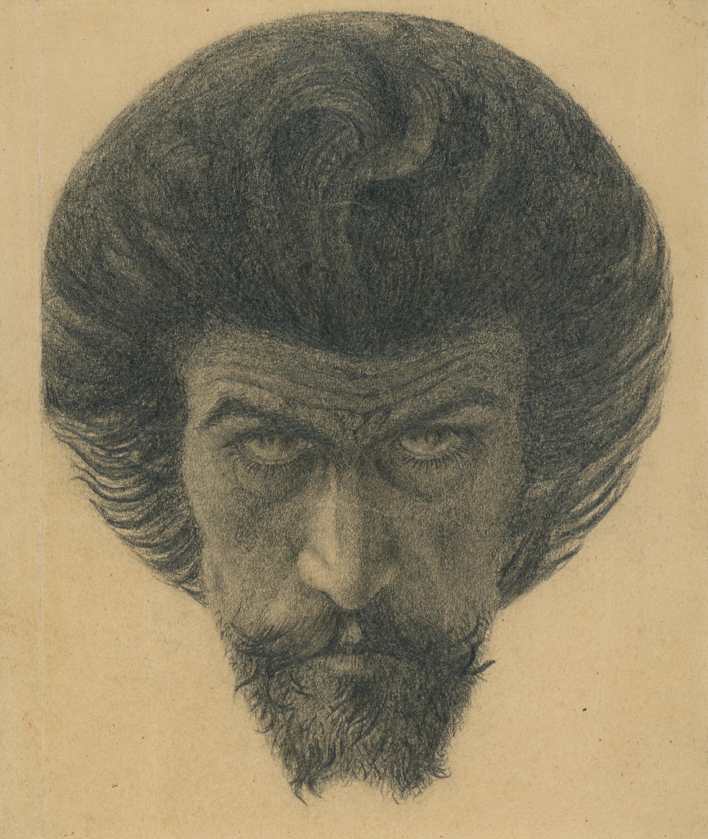 Karel Hlaváček, Můj Kristus (Autoportrét), 1897, Památník národního písemnictví v Praze, Umělecké sbírky