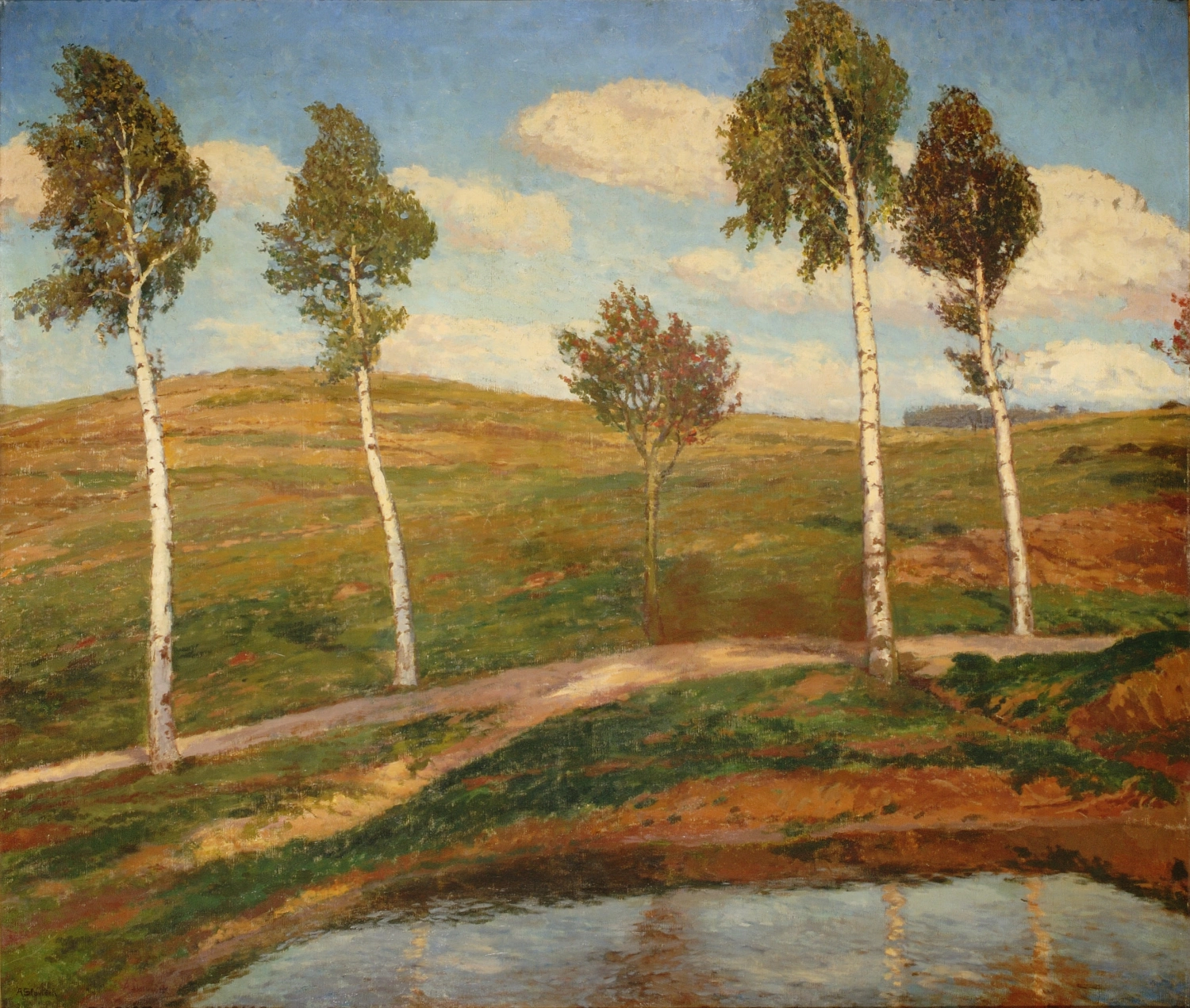 Antonín Slavíček, Silnice, Krajina z Kameniček, 1903-4, ZČG