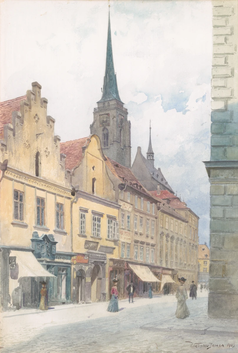 Václav Jansa, Riegrova ulice, 1905, Plzeň