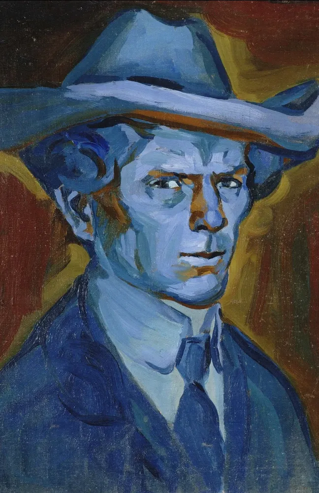 Bohumil Kubišta, Modrý autoportrét, 1909, Západočeská galerie v Plzni